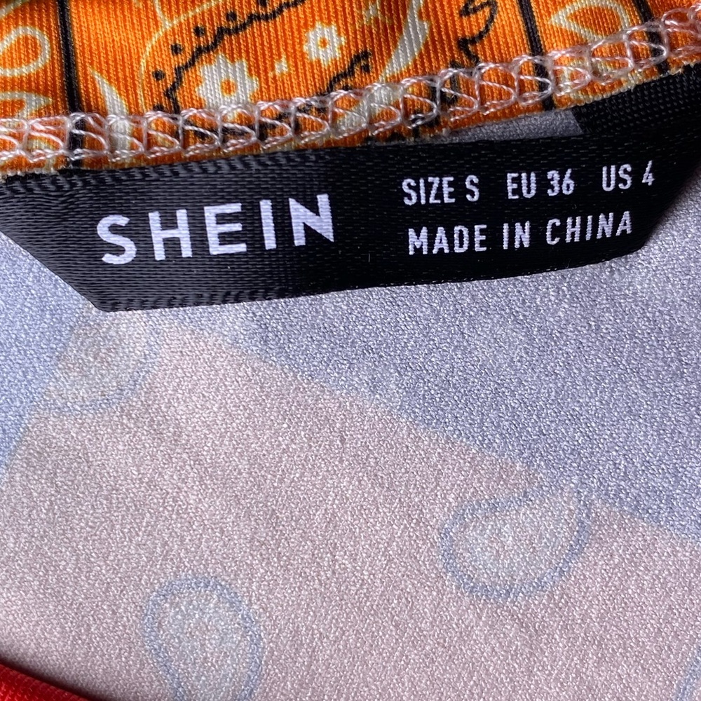 SHEIN Tie-Dye Bandana One Shoulder Crop Top - Picture 2 of 3